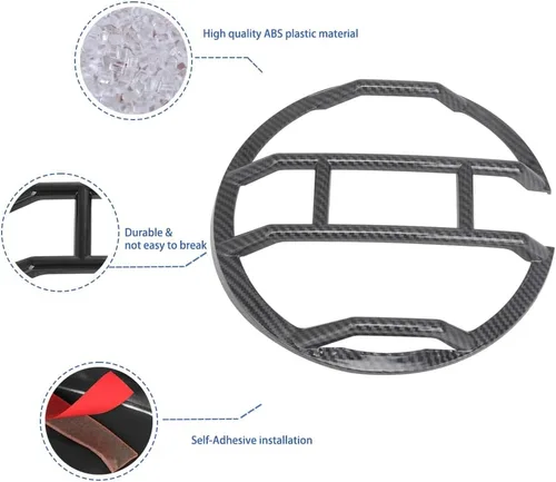 Vista 3 de Protectores de Faros Delanteros Recortes para Ford Bronco 4 Puertas 2021-2024 Kit de Accesorios de Protección de Faros Externos