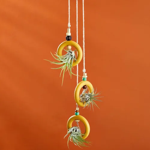 Vista 5 de Juvale Círculos de madera para macramé y manualidades, paquete de 20, círculos de madera natural sin terminar de 2.2 pulgadas de diámetro