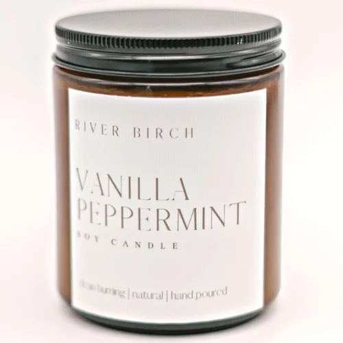 Vista 89 de River Birch Candles - Vela perfumada de menta y pomelo, velas de soja de primera calidad, totalmente naturales, no tóxicas, 16 onzas, 90 horas