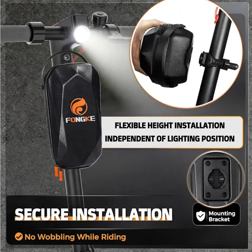 Vista 6 de Candado para patinete antirrobo, cerraduras de bicicleta de alta resistencia con bolsa impermeable, candado de cadena de bicicleta de 92cm