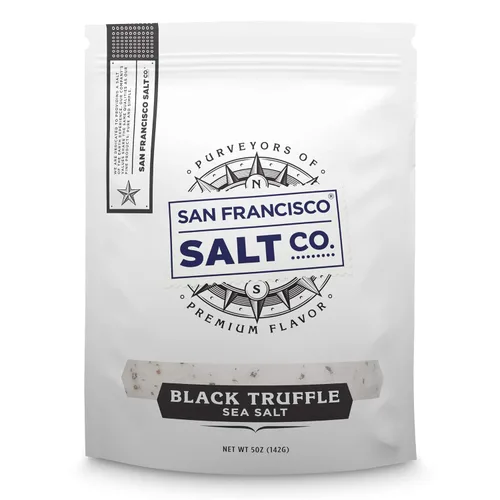 Bolsa resellable de 5 onzas – Auténtica sal de trufa negra italiana por San Francisco Salt Company