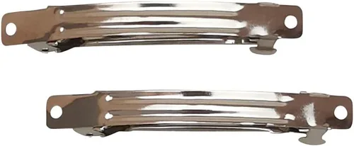 Chenkou Craft 40 pinzas para el cabello de metal plateado con pasador francés para manualidades (3 18 pulgadas)