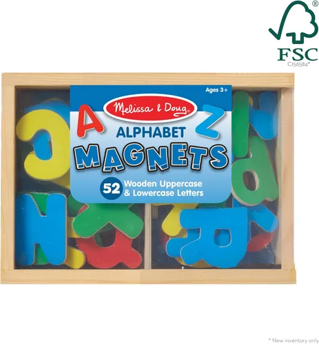 Vista 4 de Imanes de madera del alfabeto Melissa & Doug, Letras, Multicolor/Ninguno
