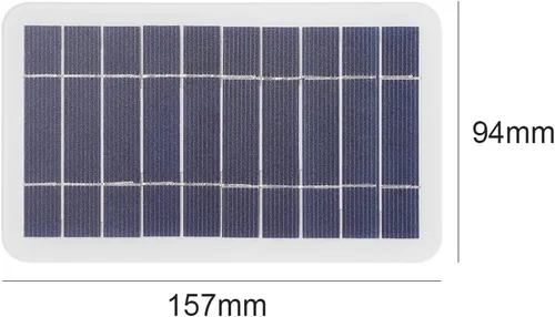 Vista 4 de 5V de alta potencia USB panel solar al aire libre impermeable senderismo camping células portátiles batería cargador solar para teléfono móvil