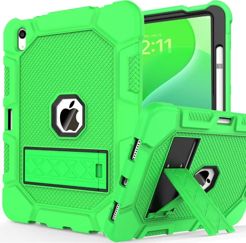 Vista 32 de Funda para iPad de 7ª/8ª generación, funda para iPad 10.2, híbrida, resistente, a prueba de golpes, funda de protección contra caídas construida