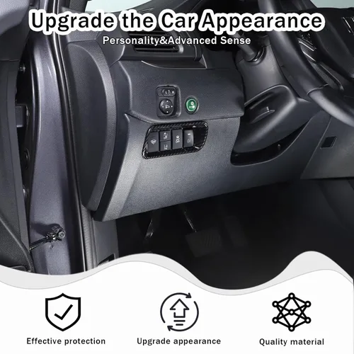 Vista 2 de Marco de botón de interruptor de ajuste de luz antiniebla para Honda Pilot 2016-2022/Ridgeline 2017-2023/Passport 2019-2023, accesorios protectores