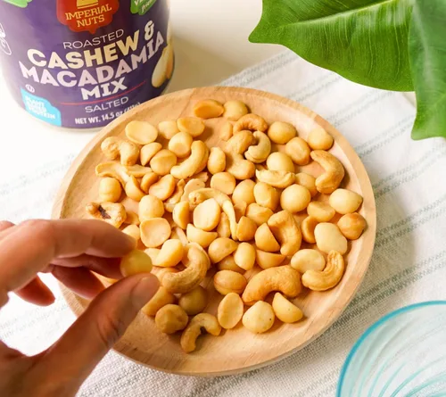 Vista 2 de Imperial Nuts - Aceite de nueces de macadamia asado Sin gluten, vegano y apto para Keto Proteína a base de plantas, delicioso sabor mantecoso