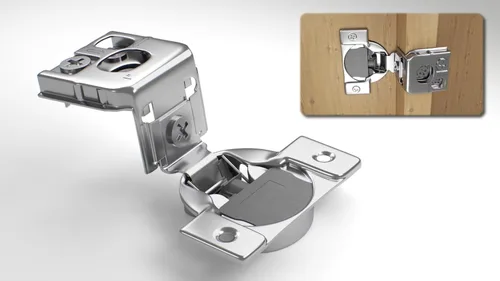 Vista 15 de Berta Paquete de 2, bisagras de gabinete de marco de cara de cierre suave de 1-1/2 pulgadas, bisagras de gabinete de 105 grados, 6 vías, ajuste de 3