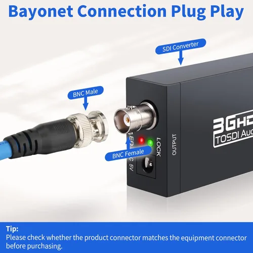 Vista 5 de Cable SDI Superbat BNC Cable 3G/6G/12G HD-SDI Cable