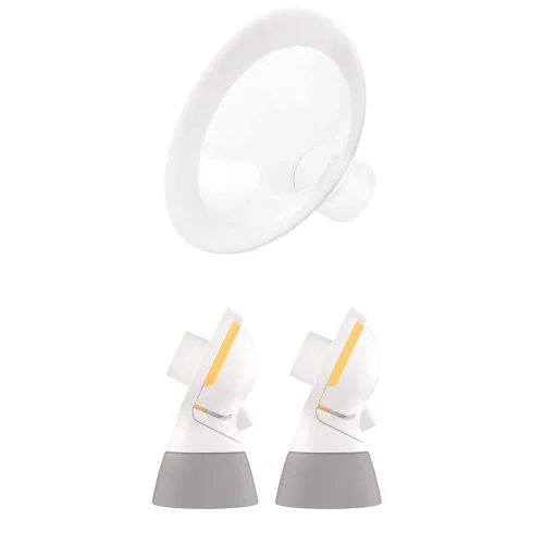 Medela PersonalFit Flex - 2 protectores de pecho medianos de 0.945 in y 2 conectores de repuesto PersonalFit Flex, compatibles con Pump in Style
