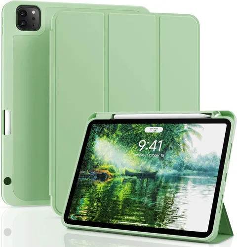 Vista 10 de ZOVEEK - Funda para iPad Pro de 11 pulgadas 4ª/3ª/2ª/1ª generación (2022/2021/2020/2018) con soporte para lápices, funda inteligente magnética