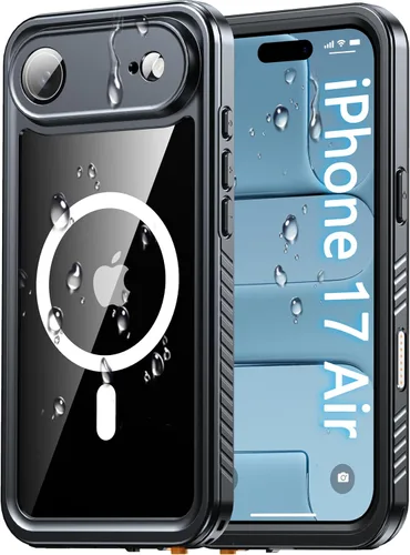 Vista 9 de Oterkin Funda impermeable para iPhone 16, funda de cuerpo completo 360° resistente 16 con protector de pantalla HD integrado y protector de cámara