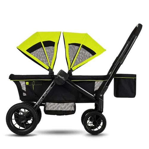 Vista 2 de Evenflo Pivot Xplore Cochecito Vagón Todoterreno (Wayfarer Black)