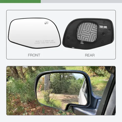 Vista 3 de SCITOO Espejo retrovisor lateral para pasajero derecho para 2002-2005 para Ford / Mercury Explorer/Montañero con reemplazo convexo cromado