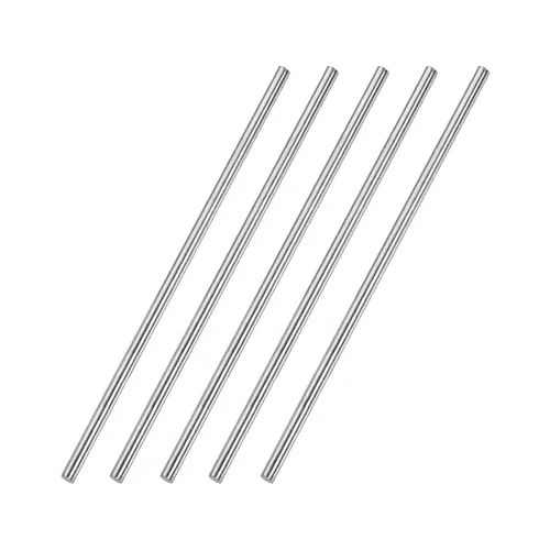 Vista 6 de uxcell Varilla redonda sólida de acero inoxidable 304 de 0.157 in x 5.906 in para manualidades de bricolaje - 5 piezas