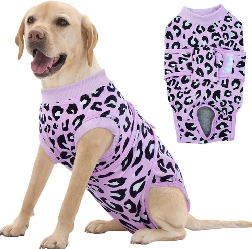 Vista 20 de FUAMEY Traje de Recuperación para Perros Machos, Trajes de Cirugía de Castración para Perros, Camisas de Esterilización para Cachorros Hembra