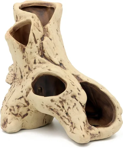 Vista 6 de ALEGI Decoración de acuario, cuevas de roca, escondite para camarones, cíclidos, decoración de escondite de peces betta, seguro para tanques de agua