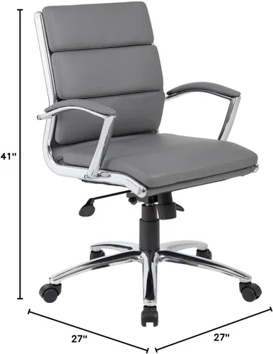 Vista 3 de Boss Office Products (BOSXK - Silla de oficina, color gris)