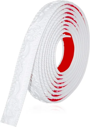 Vista 10 de NeatiEase Moldura Flexible de Pared Autoadhesiva, 16.4 Pies Despegar y Pegar Borde de Marco de Espejo, Decoración de Baño Impermeable, Decoración