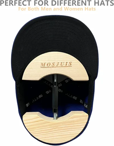 Vista 3 de MOSJUIS Hat Stretcher Adjustable to All Hats Size Heavy Duty Hat Stretchers for Fitted Men Cowboy Fedora Baseball Caps