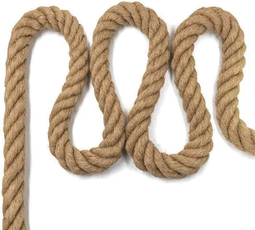 Vista 4 de Aoneky Cuerda de yute – Cuerda de cáñamo trenzada de 1/2 pulgada y 48 pies para manualidades, escalada, ancla, hamaca, náutico, poste rascador