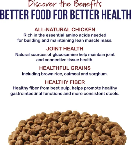Vista 4 de Best Breed Dr. Gary's Senior Dog Diet (Reduced Calorie) Made in USA [Natural Dry Dog Food] - 28lbs., Dark Brown, Medium
