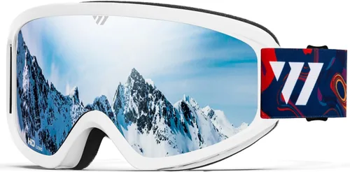 Vista 16 de WISTON OTG - Gafas de esquí y snowboard para hombres, mujeres y jóvenes, 100% protección UV W1