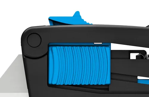 Vista 3 de Martor 10130610.02 Maxisafe 3 Slider Cortador/cuchillo de seguridad retráctil de policarbonato con punta roma