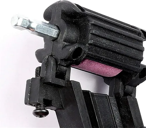 Vista 6 de Afiladores de brocas, ángulo de muela abrasiva ajustable, herramienta de afilado de broca de diamante portátil para brocas a base de hierro