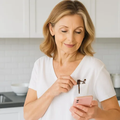 Vista 6 de Reading Glasses with Built in Pocket Clip, Scratch Resistant Aspheric Lenses, Spring Temples for Men and Women