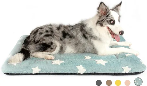 Vista 14 de Mora Pets - Cama para gatos de interior lavable, almohadilla antideslizante para jaula de perros, linda cama para perros con estrellas para perros