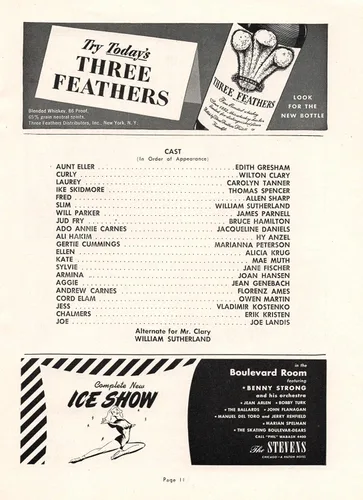 Vista 3 de Joe Layton (Debut)"OKLAHOMA!" Edith Gresham/Wilton Clary/Hy Anzel/Rodgers and Hammerstein 1948 Chicago Playbill