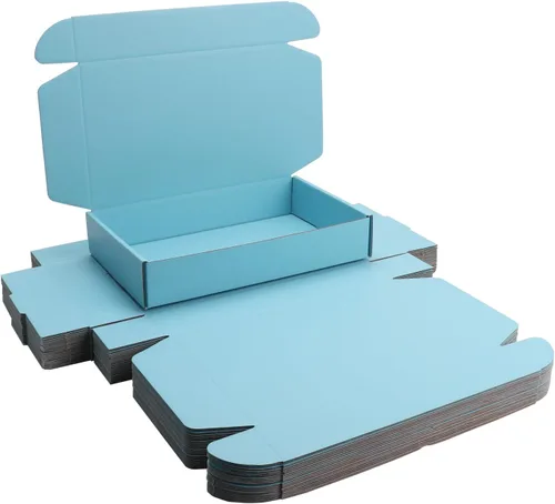 Vista 25 de Cajas de embalaje de envío pequeñas negras KAXILU 20 piezas Cajas de envío L6xW6xH2 pulgadas Adecuadas para embalaje de comercio electrónico