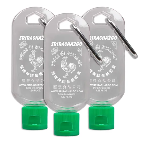 Vista 6 de Llavero de salsa picante Sriracha de 1.7 onzas (puré no incluido)