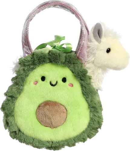 Aurora Fashion Fancy Pals Foodie Avocado - Animal de peluche - Compañeros sobre la marcha - Accesorios elegantes - Verde 5.5 pulgadas