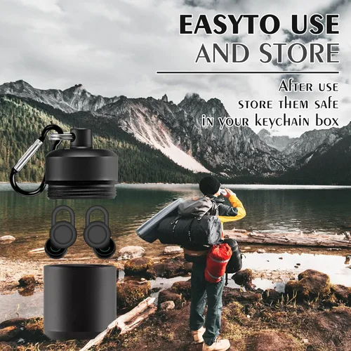 Vista 4 de Ear Plugs for Sleeping Noise Cancelling,Soft Silicone Ear Plugs for Noise Reduction,Reusable EarPlugs for Sleeping, Snoring, Music Concerts, Work