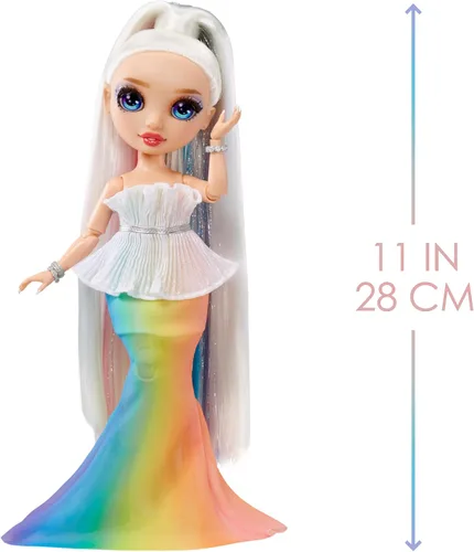 Vista 4 de Rainbow High Fantastic Fashion Amaya Raine - Muñeca de moda arcoíris de 11 pulgadas y juego con 2 trajes completos de muñeca y accesorios de juego