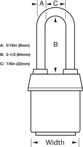 Vista 4 de Master Lock - Un (1) candado de alta seguridad serie Pro 6121NKALJ con tecnología BumpStop