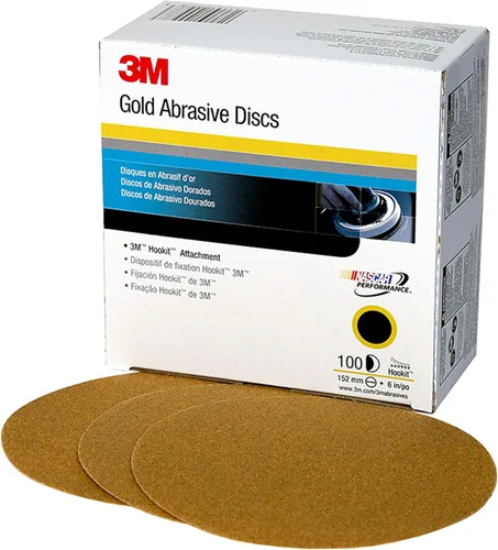 Vista 10 de 912 Hookit disco de arena P5A de 3" color oro de 3M, P220, 3, Dorado