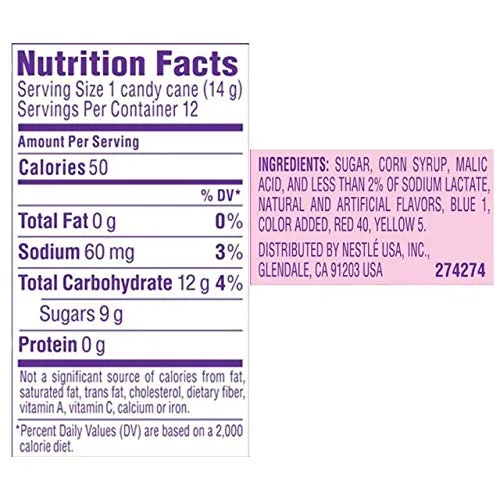 Vista 2 de Candy Cane Sweetarts 12 unidades 5.28 oz (paquete de 2)