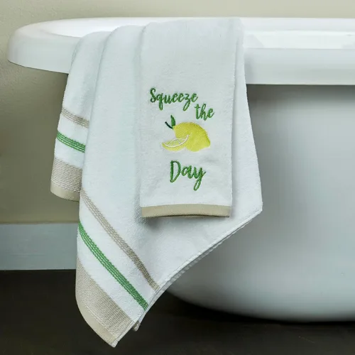 Vista 6 de SKL Home Lemon - Juego de 2 toallas de baño/mano