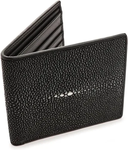 Vista 2 de Cartera de rayas pulidas color negro talla M Negro - Cartera