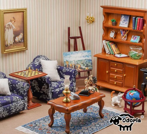 Vista 9 de Odoria 1/12 libros clásicos en miniatura, 12 piezas, mini libro, miniaturas, accesorios de decoración de casa de muñecas, accesorio para casa