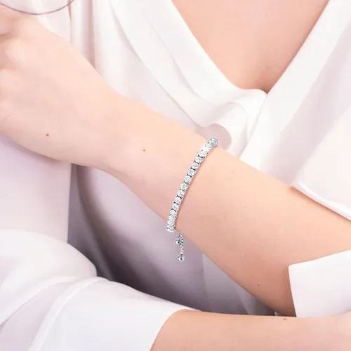 Vista 5 de Devin Rose 8 Cttw Cubic Zirconia Adjustable Bolo Bracelet for Women 4mm - 6mm