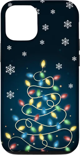 Vista 28 de Christmas Lights ICY Crystals Theme Snowflake Case for iPhone 17