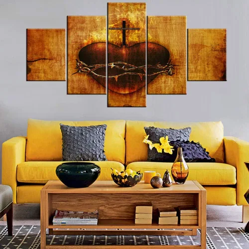 Vista 57 de TUMOVO Jesús Christian - Pintura sobre lienzo de 5 piezas