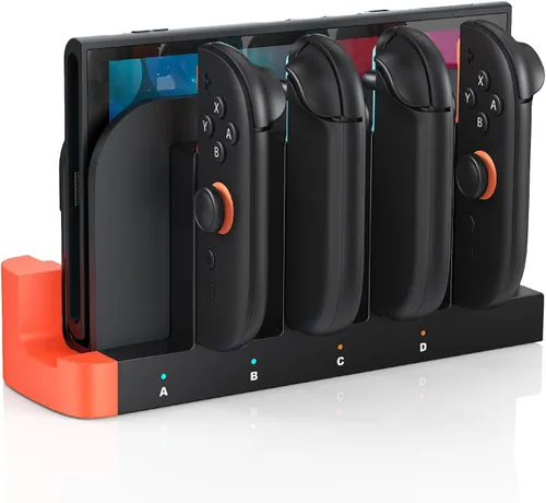 Vista 19 de Klipdasse Base de carga para controlador Switch 2, [carga de doble dirección] Carga acoplable para joycon 2 - Soporte de cargador FastMagnetic