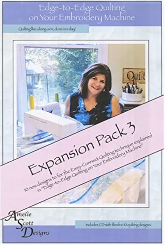 Amelie Scott Designs Edge Expansion Pick 3 diseños de bordado de máquina
