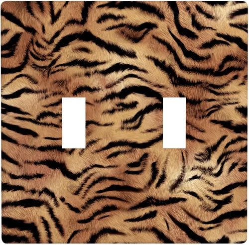 Vista 85 de Placa de interruptor de luz con estampado de leopardo de 1 banda, placa de pared basculante individual, placa decorativa eléctrica GFCI