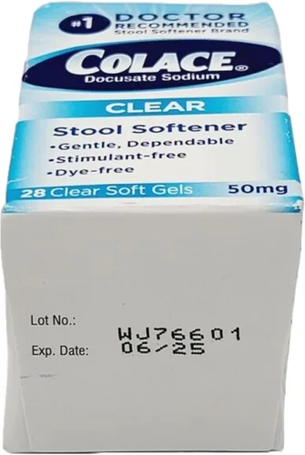 Vista 6 de Colace Clear Docusate - Suavizante de heces de sodio de 50 mg, 28 unidades por caja (paquete de 4)